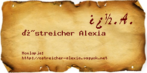 Östreicher Alexia névjegykártya